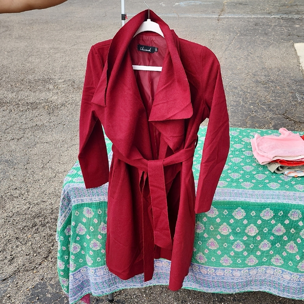 Red Wool Overcoat